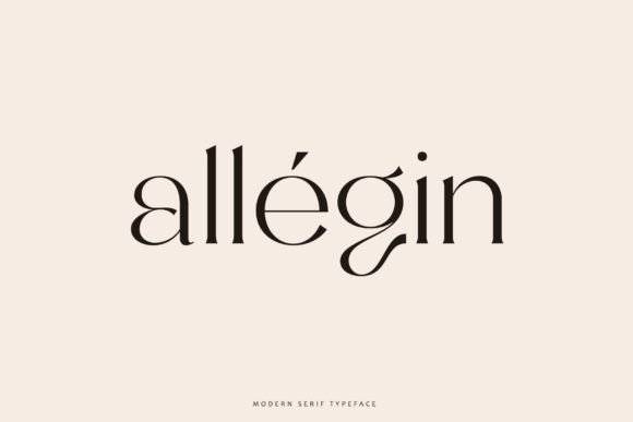 Allegin: A Refined Serif Font for Elegant Projects
