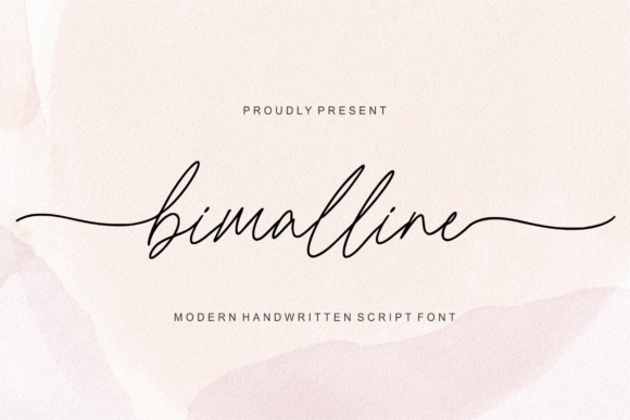Bimalline – A Modern Script Font for Creative Projects