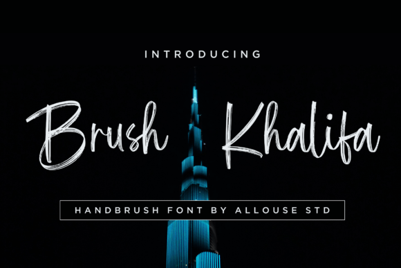 Brush Khalifa: A Modern Script Font for Every Project