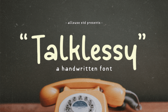 Talklessy — The Handwritten Font That Elevates Every Design